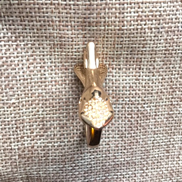 Rare Coach Golden Gold Tone Crystal Rocket 🚀 Ship Ring - Picture 4 of 4